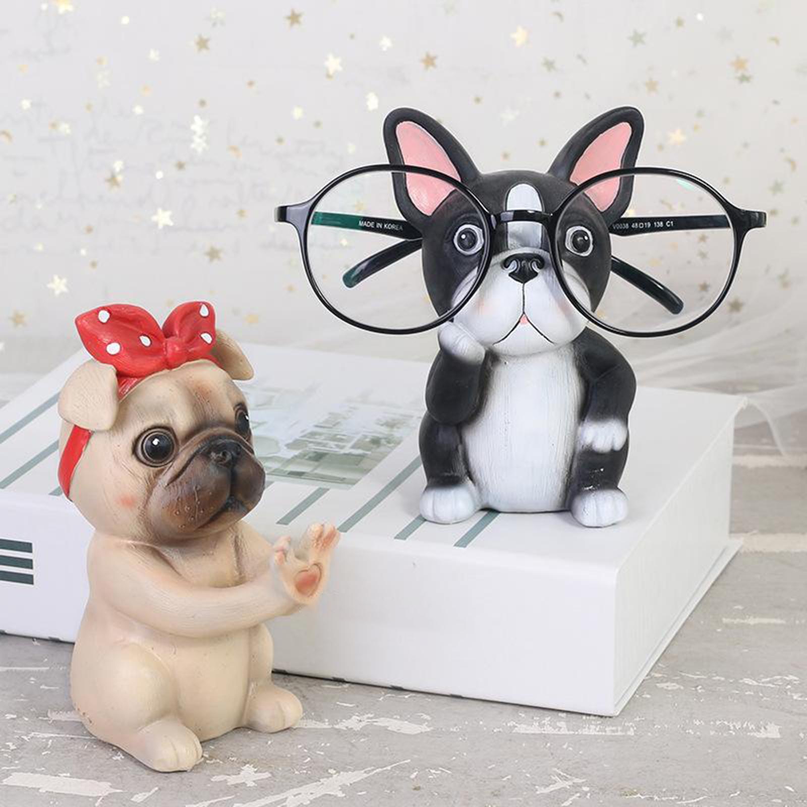 Reading Glasses Holder Spectacle Eyeglasses Display Stand Gifts Bulldog