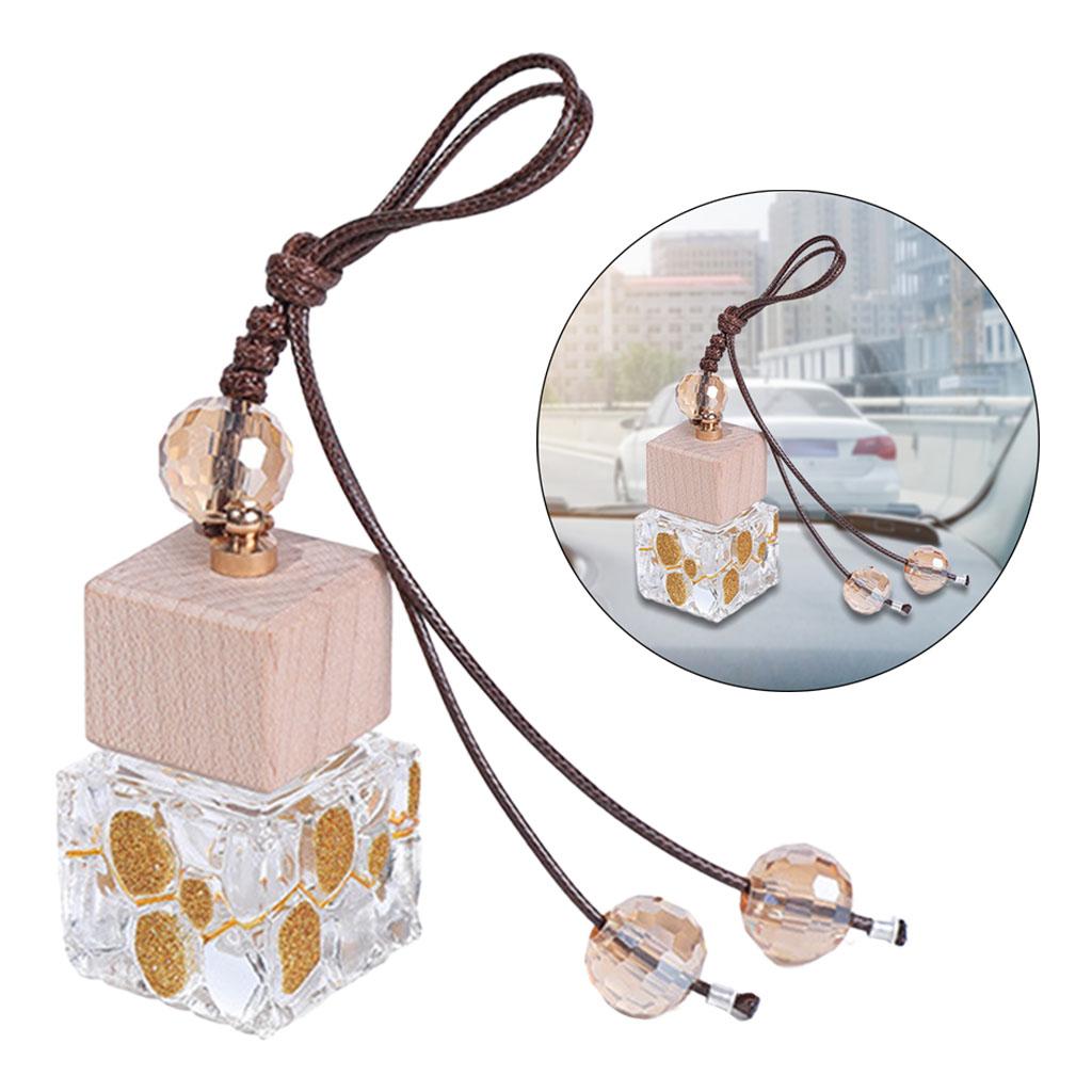 Refillable Hanging Charm Perfume Bottle Dispenser Holder 10ml Car Room