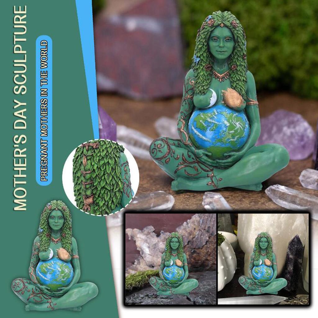 Gaia Mother Earth Statue Figurine Garden Ornament Mother's Day Gift C