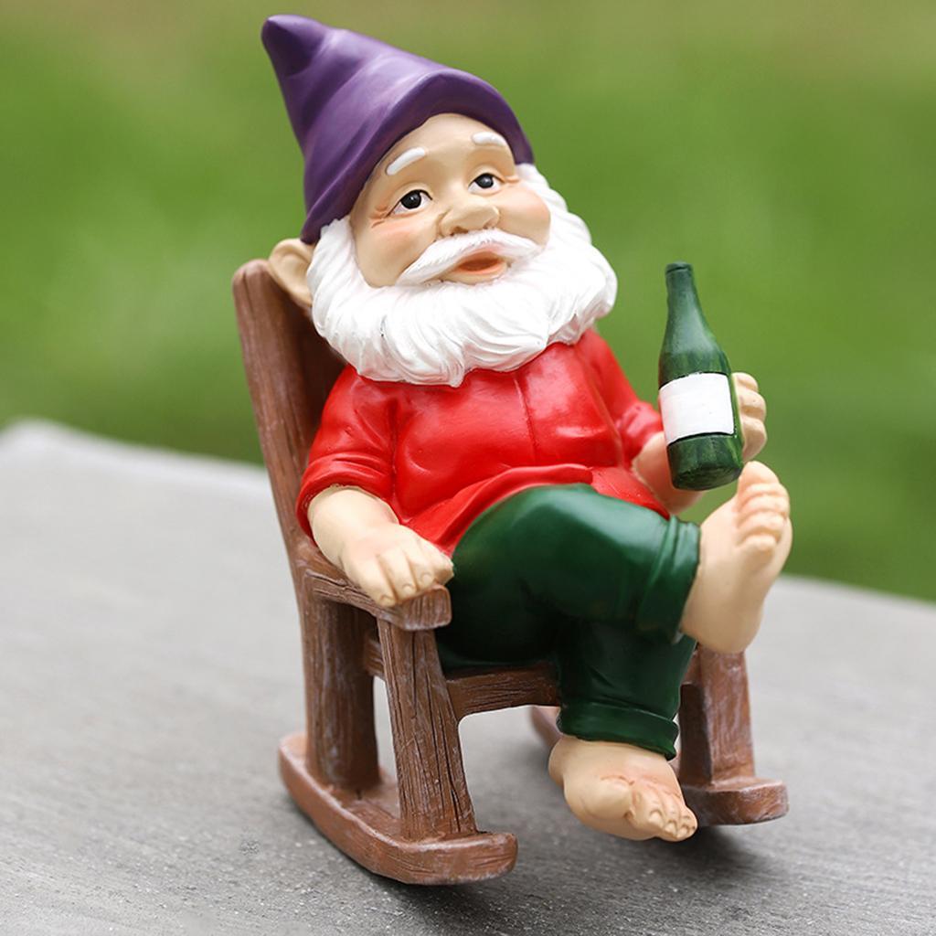 Accessories Decor Gnome Statue for Outdoor Yard Decorations Patio Courtyard