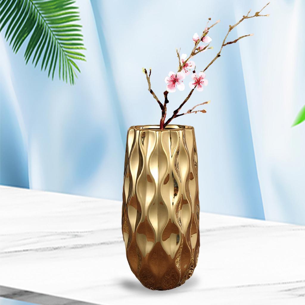 Ceramic Flower Vase Modern Planter Pots Minimalist 11x28cm