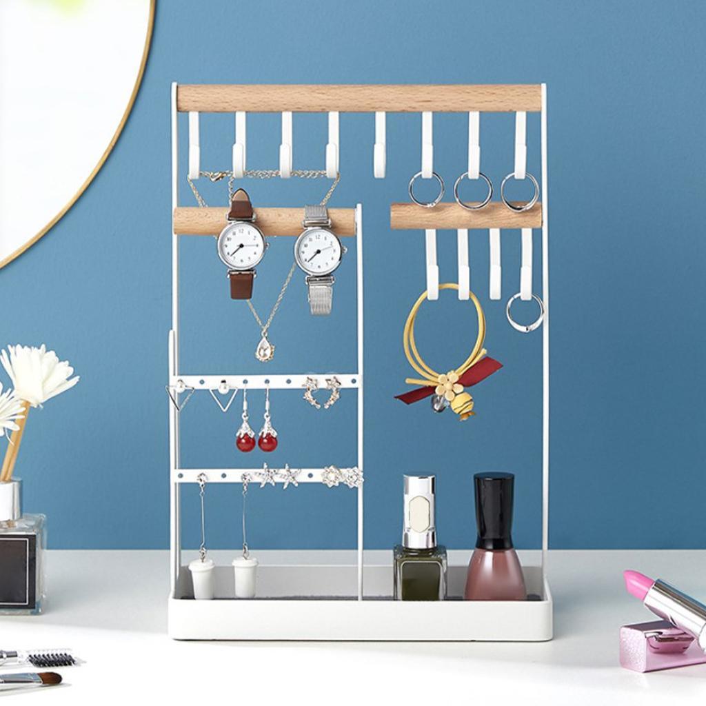 Jewelry Earrings Necklace Rings Rack Holder Display Stand Rack Organizer