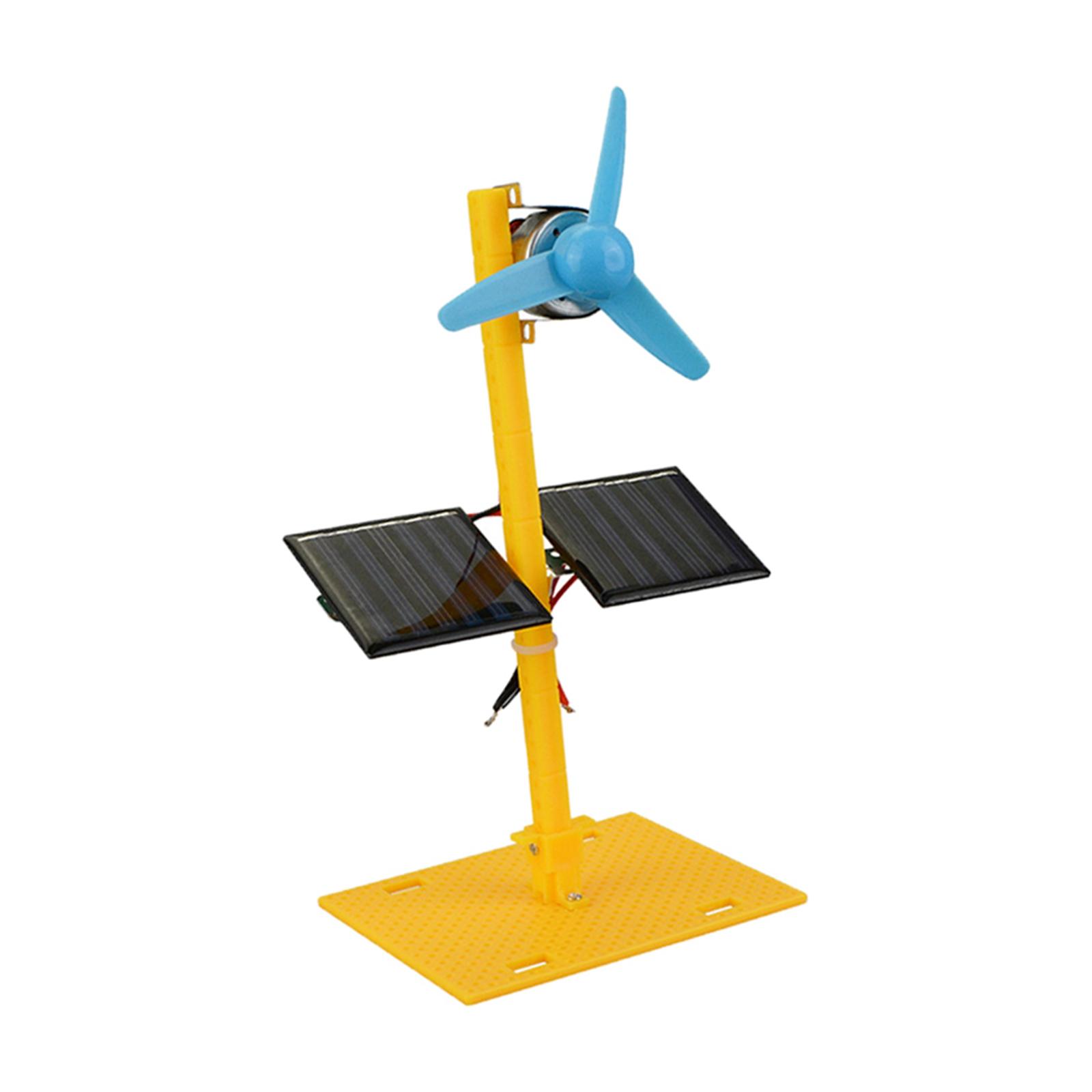 Solar Power Generator DC Motor Fan Solar Toy Science Education Model Kit DIY