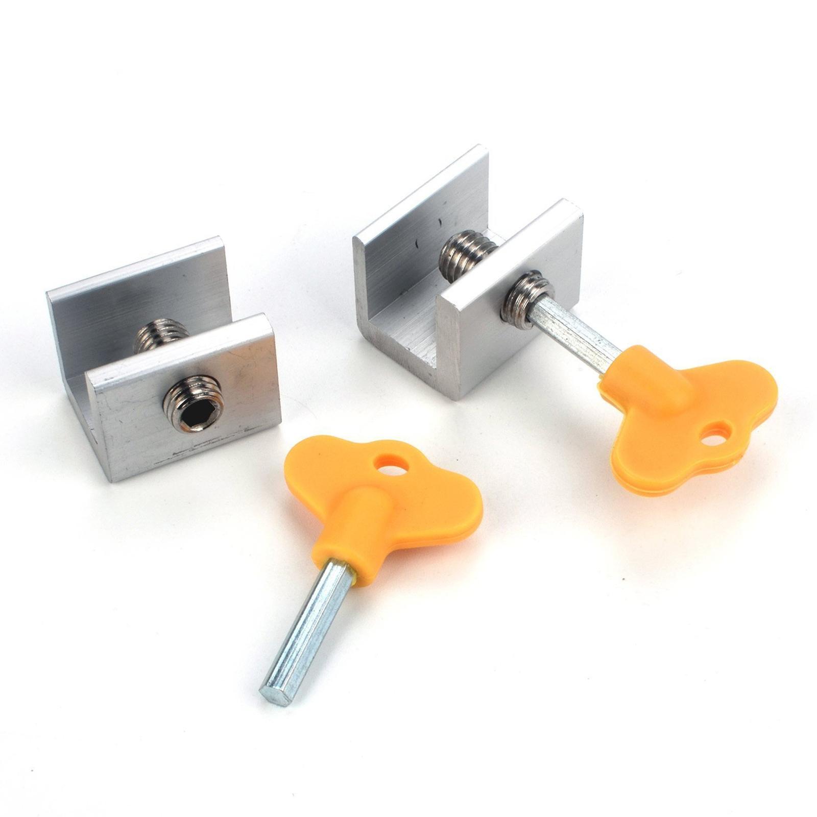 Window Safety Lock Restrictor Slide Stopper with Keys Door Lock Single Hole