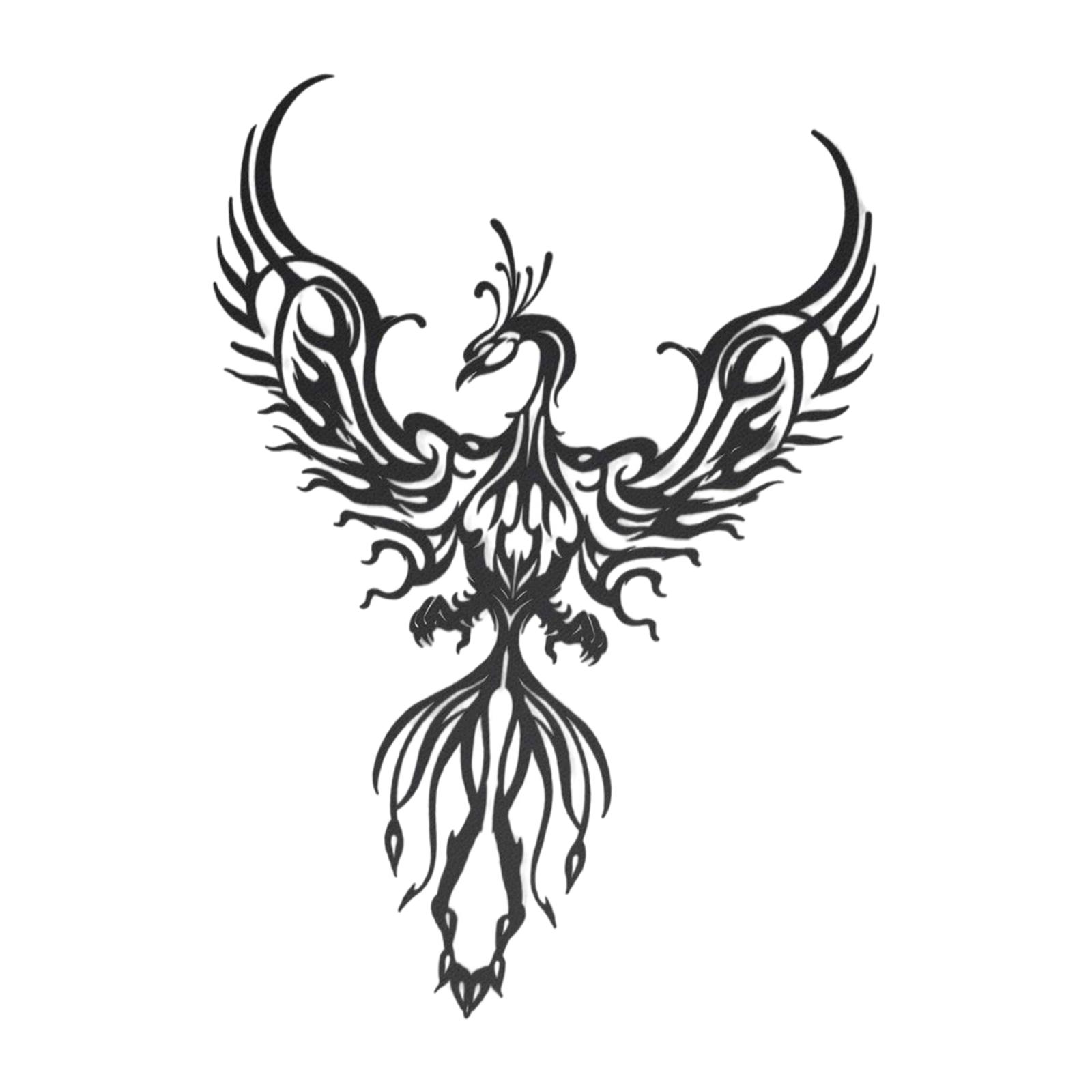 Metal Phoenix Wall Decor