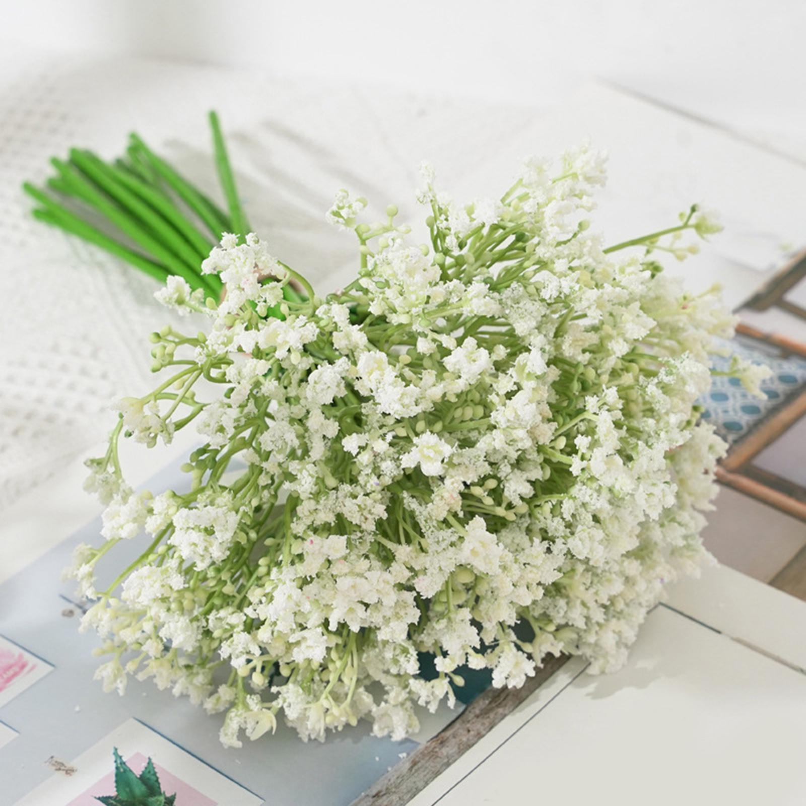 Gypsophila Bouquets Artificial Flowers Silk Flowers for Wedding Hotel Bridal White