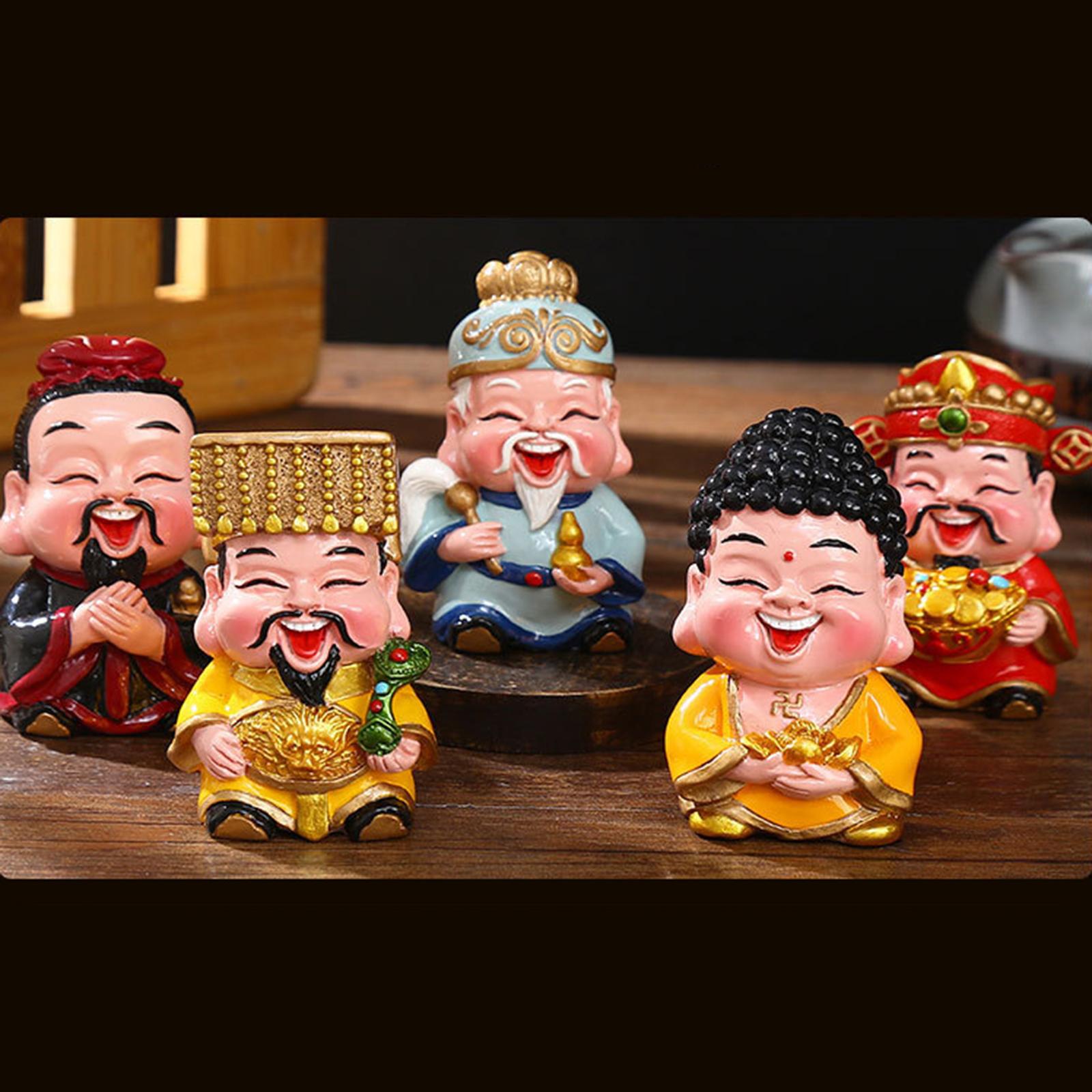 Chinese Mythological Figurine Sculpture Feng Shui Decoration Accessories Style A