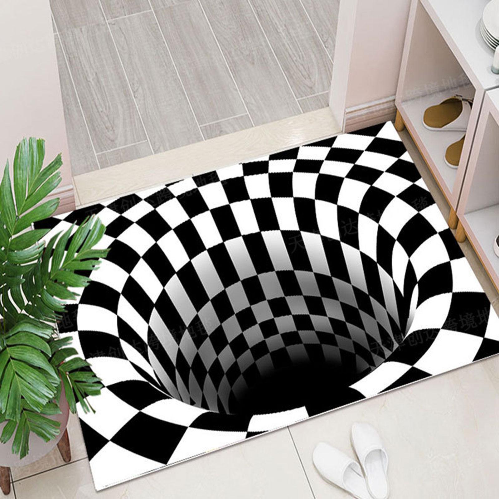3D Optical Illusion Rug Area Carpet for Dinning Room Living Room 50cmx80cm