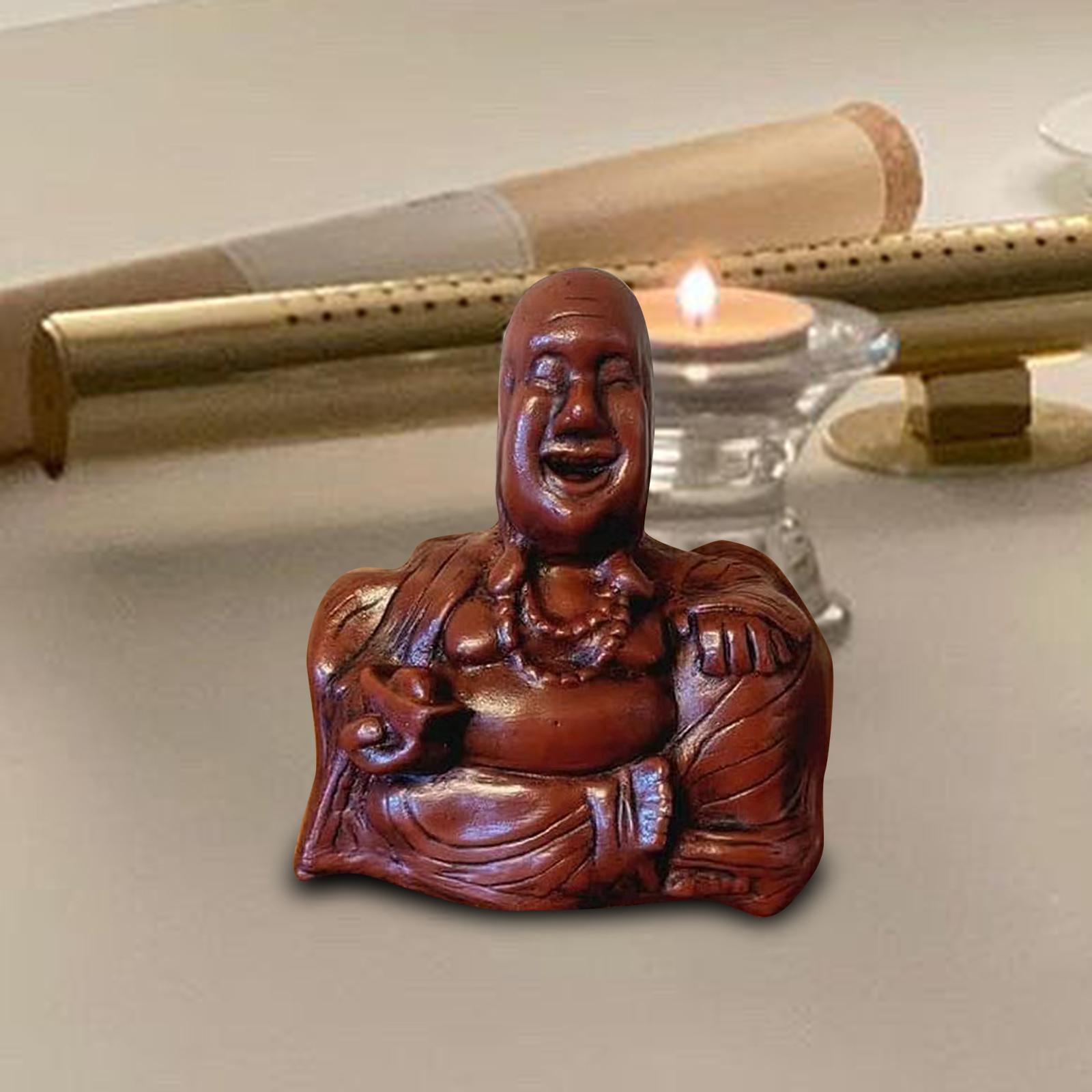 Buddha Statue Unexpected Backside Sculpture The Buddha Flip for Home Friends