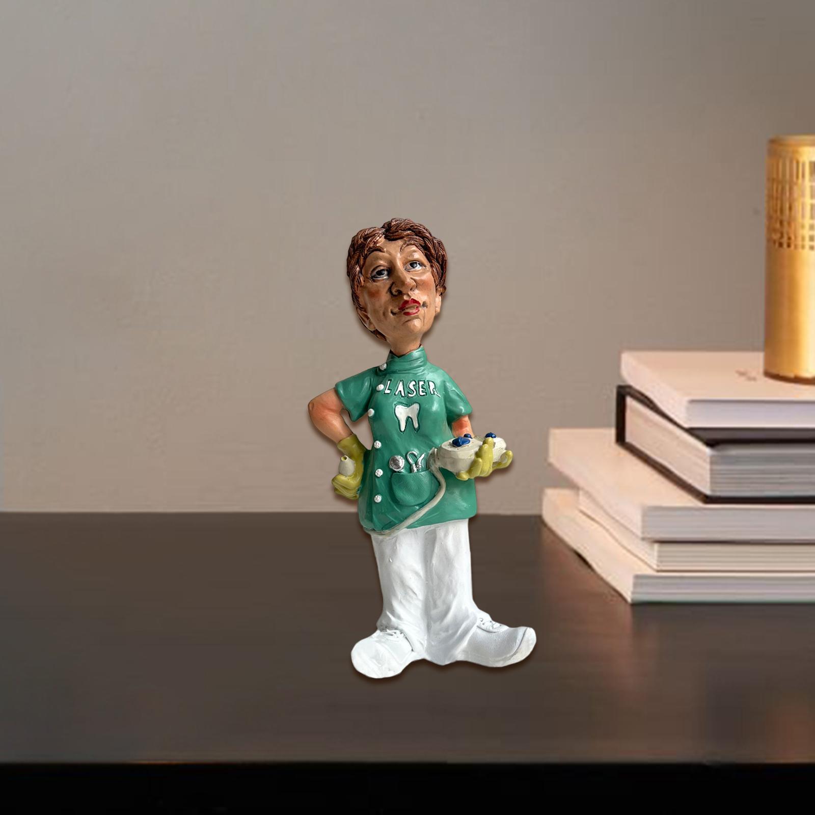 Resin Figure Statue Person Sculpture Bedroom Cabinet People Worker Figurine