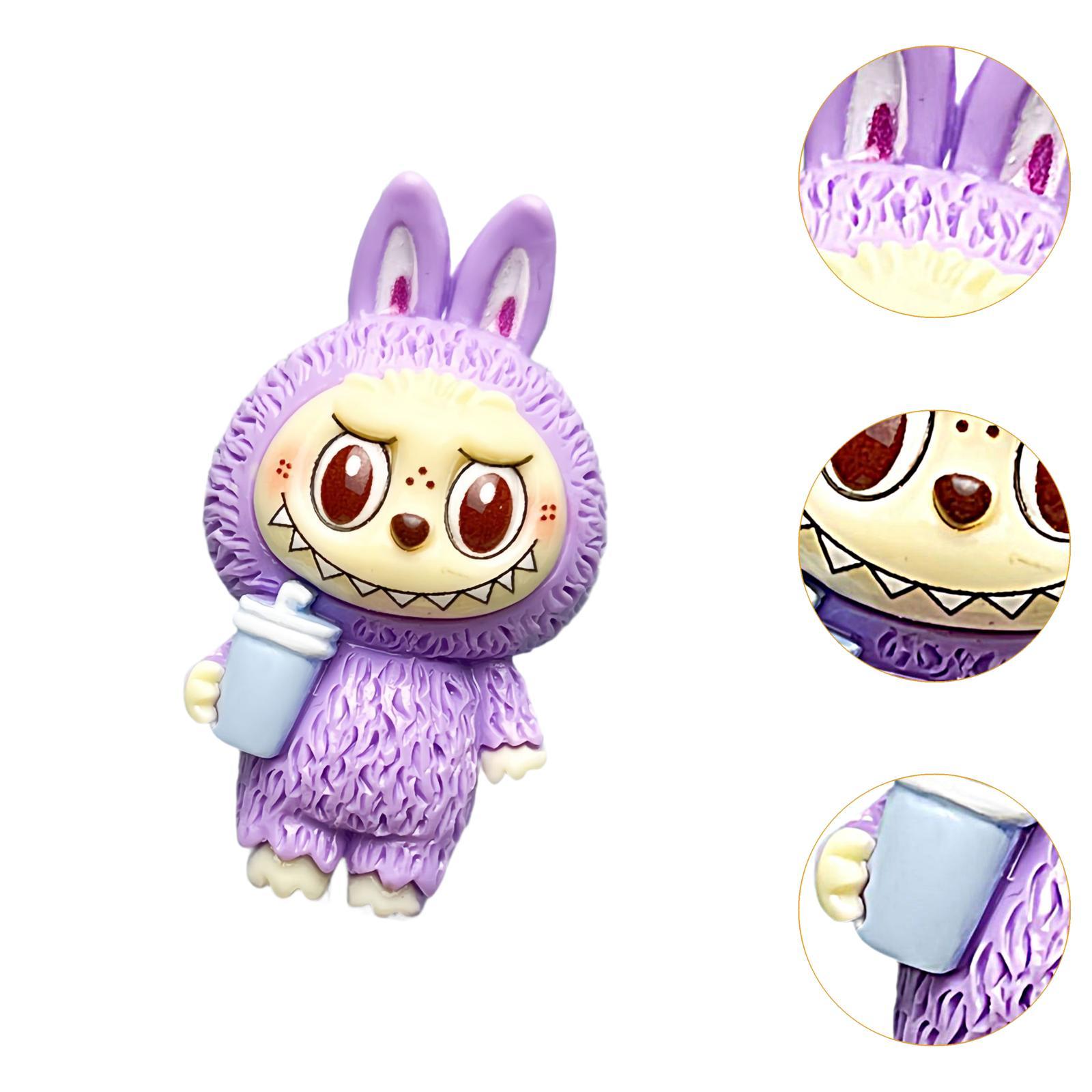 Cute Charms Jewelry Making Supplies Headdress Keychain Resin Flatback Charms Purple