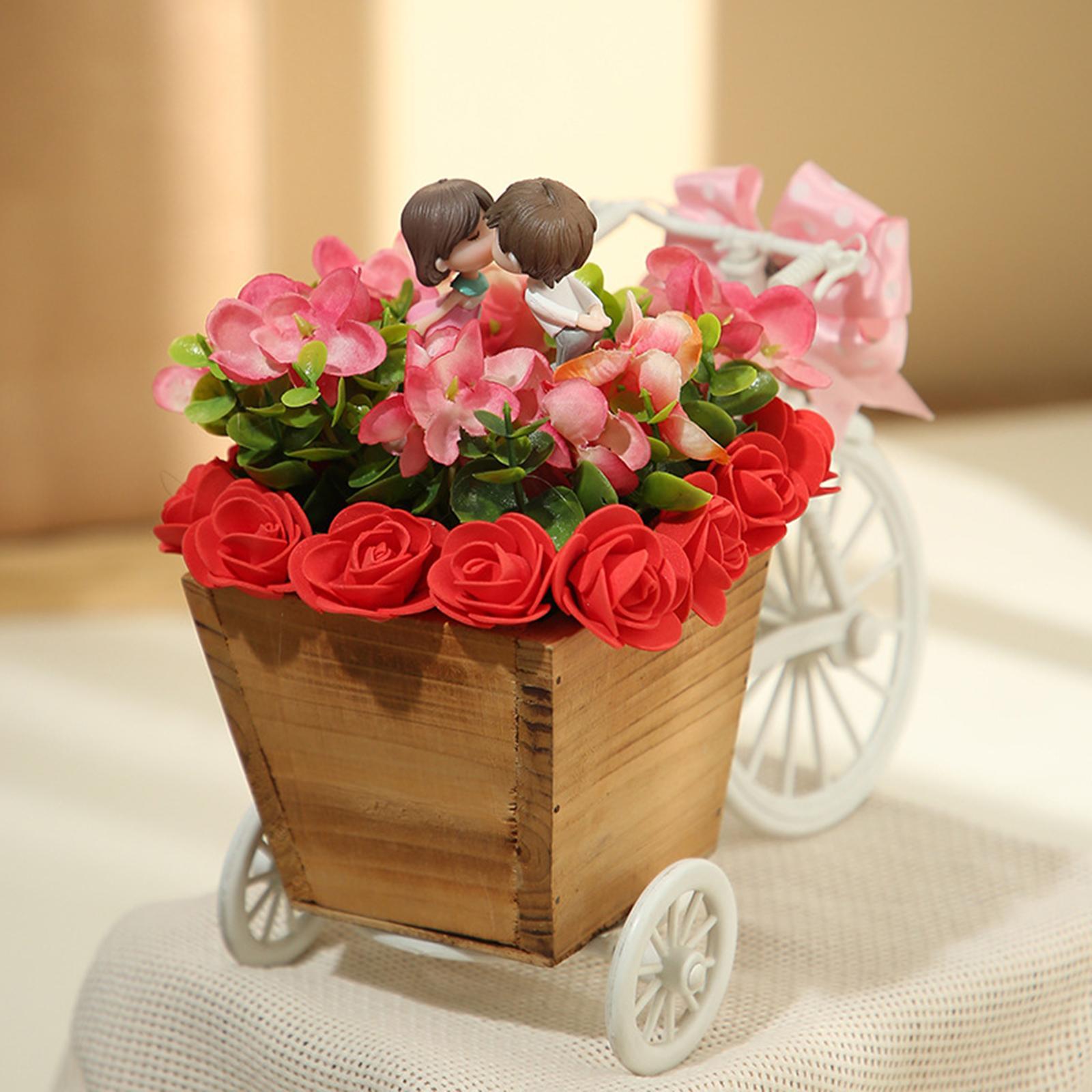 Artificial Tricycle Planter Ornament Bonsai Ornament for Living Room Bedroom