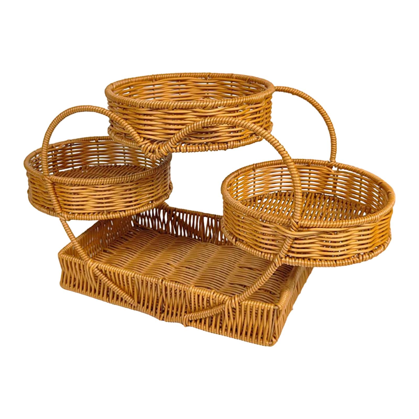 Imitation Rattan Fruit Basket