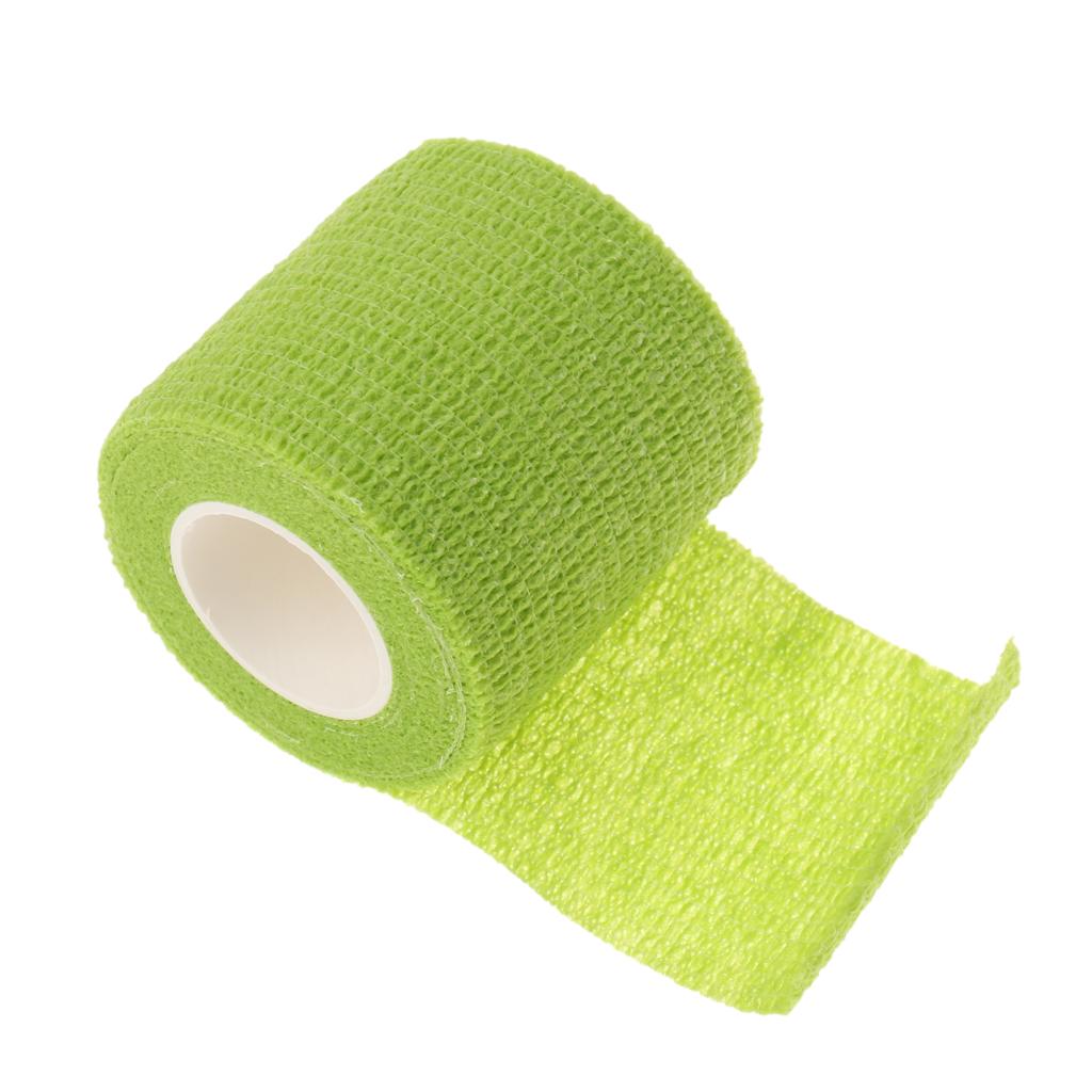 Non-woven Self-adhesive Flexible Elastic Tape Bandage Wrap Green 5cm