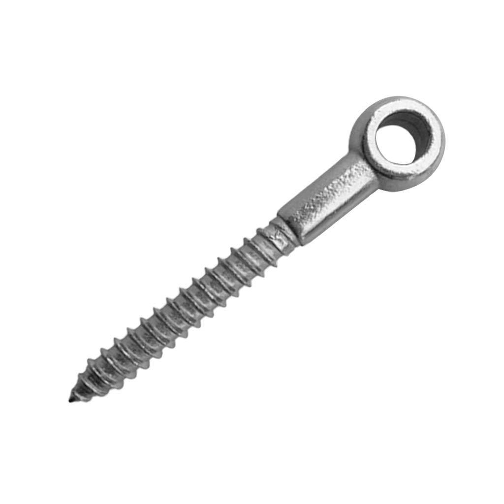 Heavy Duty 316 Stainless Steel Wood Screw Eye Ring Hardware Accessories