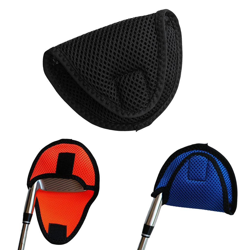 Mallet Putter Head Cover Headcover Protector Bag Golf Accessories Black