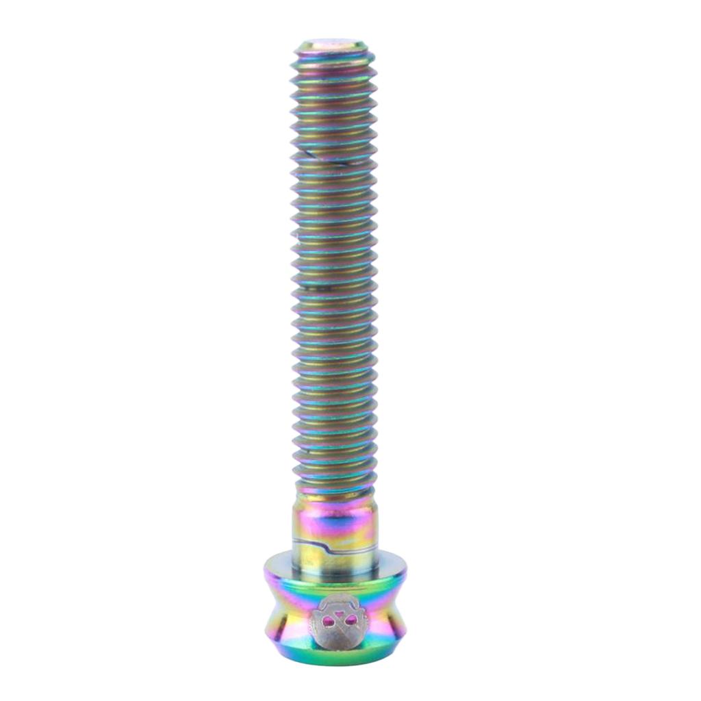 M6X35mm Bicycle Bike Column Headset Stem Cap Titanium Bolt Screw Rainbow