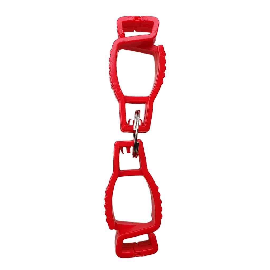 Glove Clip Holder Hanger Guard Work Clamp Grabber Catcher Keeper Red