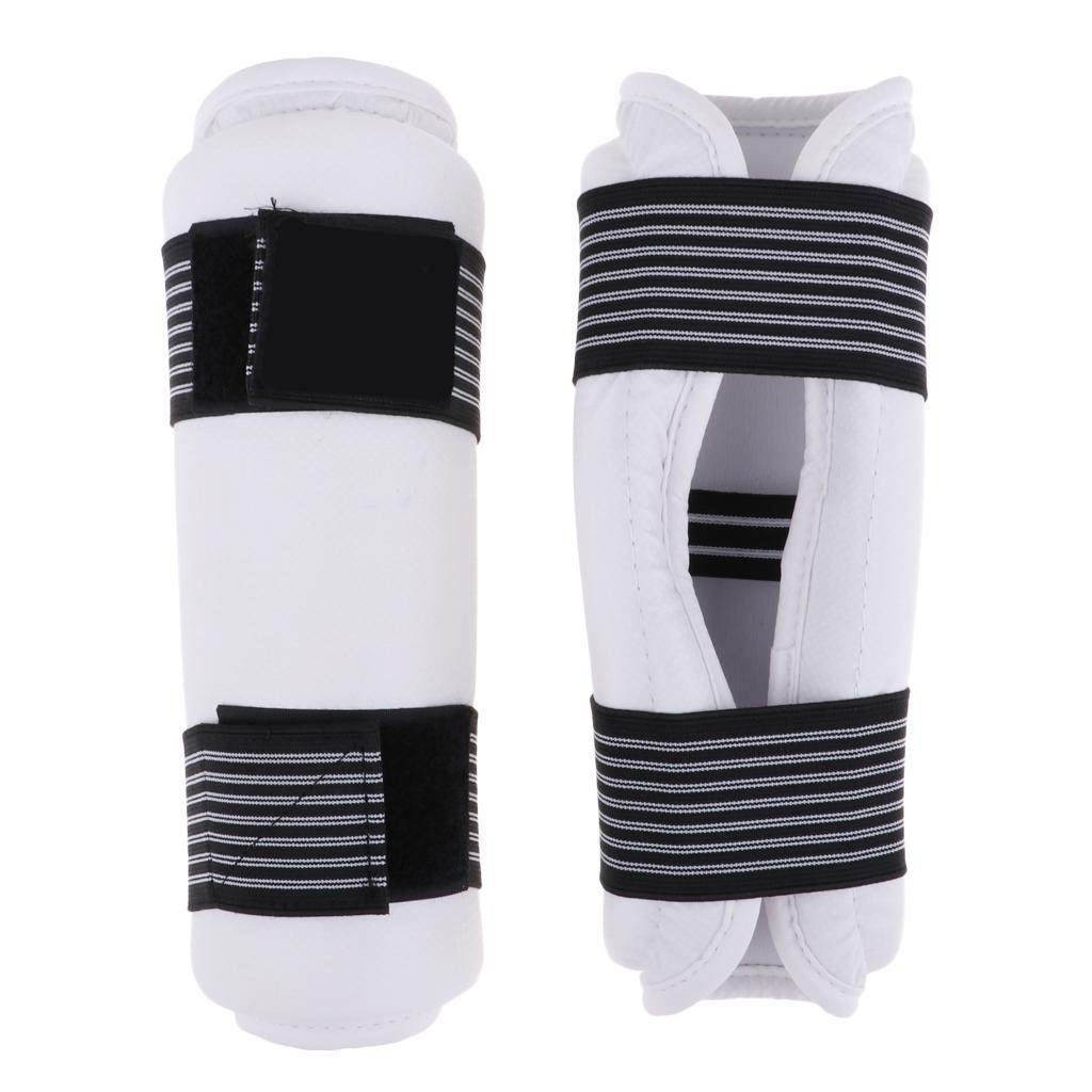 Cloth Shin & Instep Guard Taekwondo, Martial Arts, MMA Foot Protective Gear Protector For Sparring Black White Child Small To Adult Xl Black Child Large