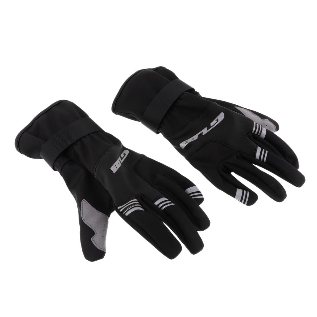 Anti Slip Cycling MTB Bike Gloves Touch Screen Gloves Black L
