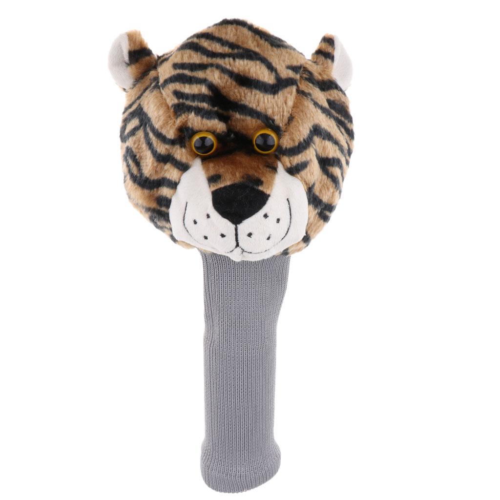 Creative Tiger Golf Head Covers Fairway Wood Clubs Headcovers Sets Plush Cloth