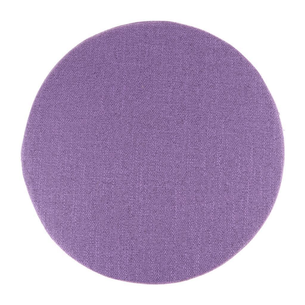 Round Yoga Meditation Cushion for Body Fitness Exercise  Light Purple 