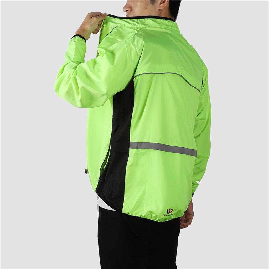 Men Long Sleeve Bicycle Jacket Cycling Jersey Tops Windproof Breathable XXL