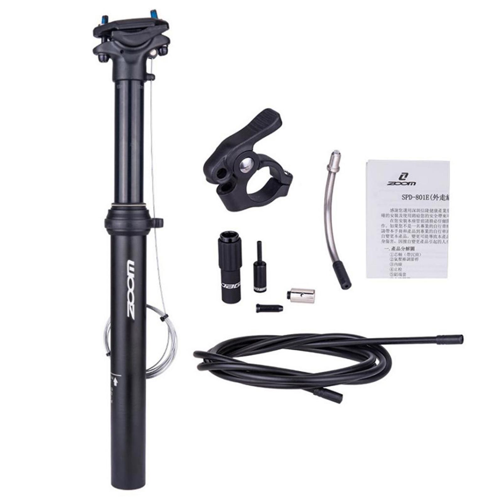 Lightweight Bike Remote Seatpost Dropper Seat Post External Cable 31.6mm