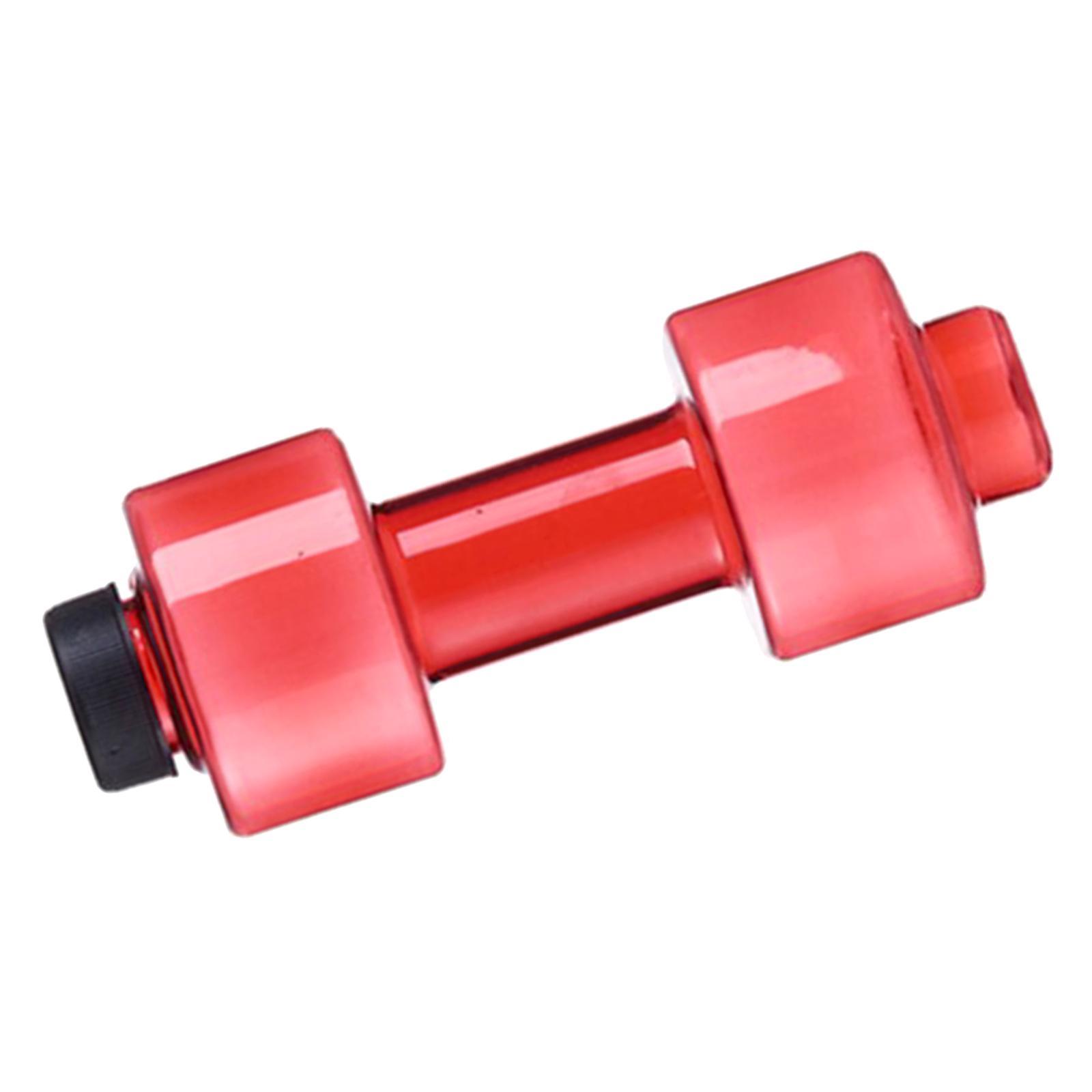 Fitness Dumbbells Weight Strong Water Drinks Bottle 550ml Red