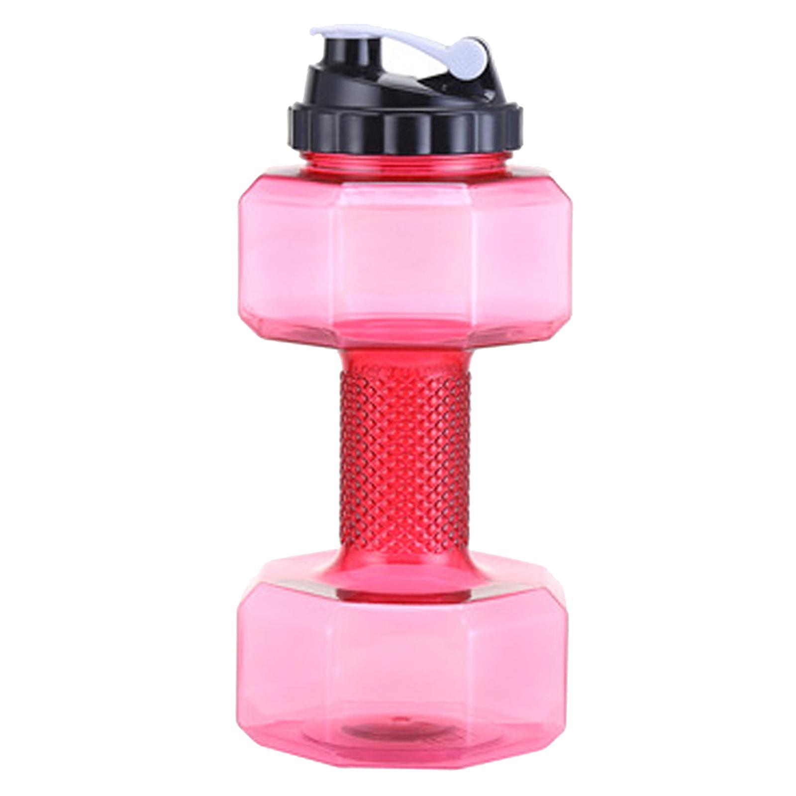 Fitness Dumbbells Weight Strong Water Drinks Bottle 2200ml Red