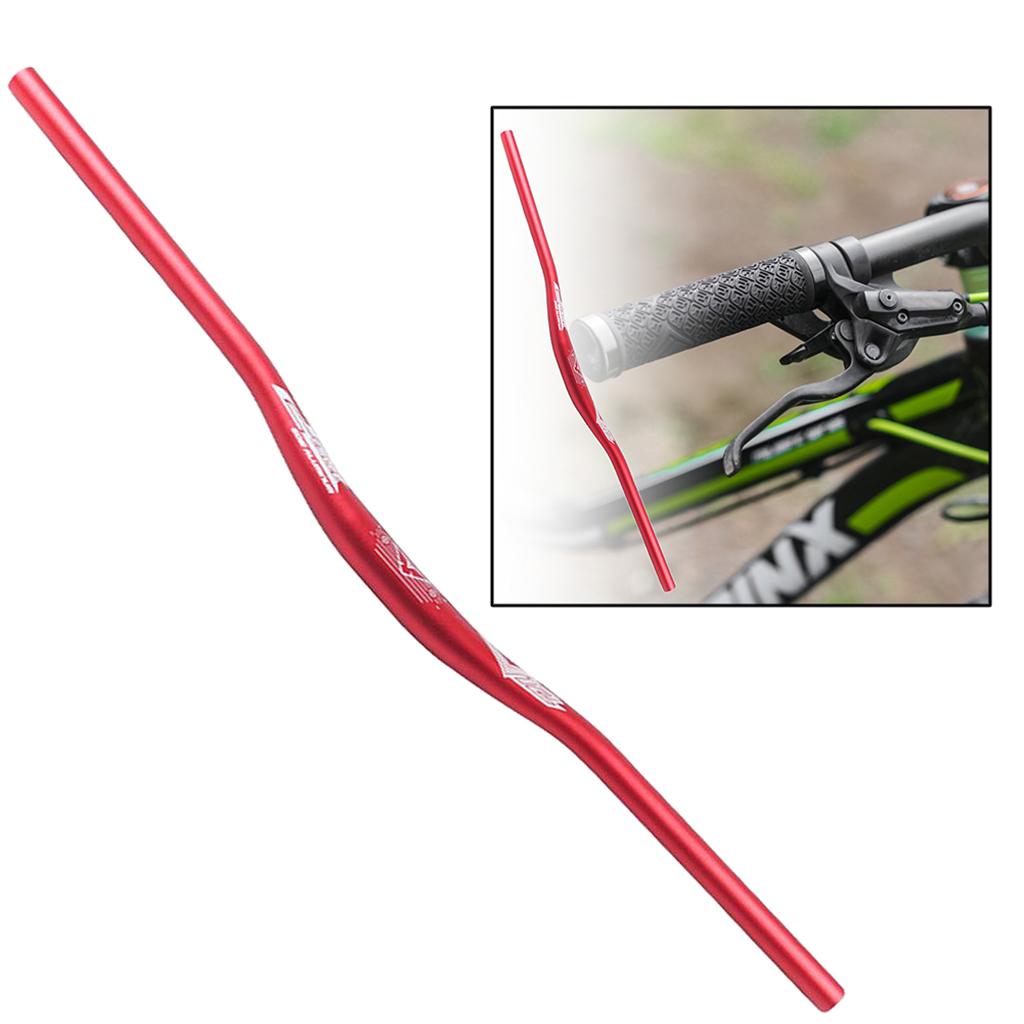 Deluxe Mountain Bike Handlebar 31.8mm DH MTB High Rise Bar  Red