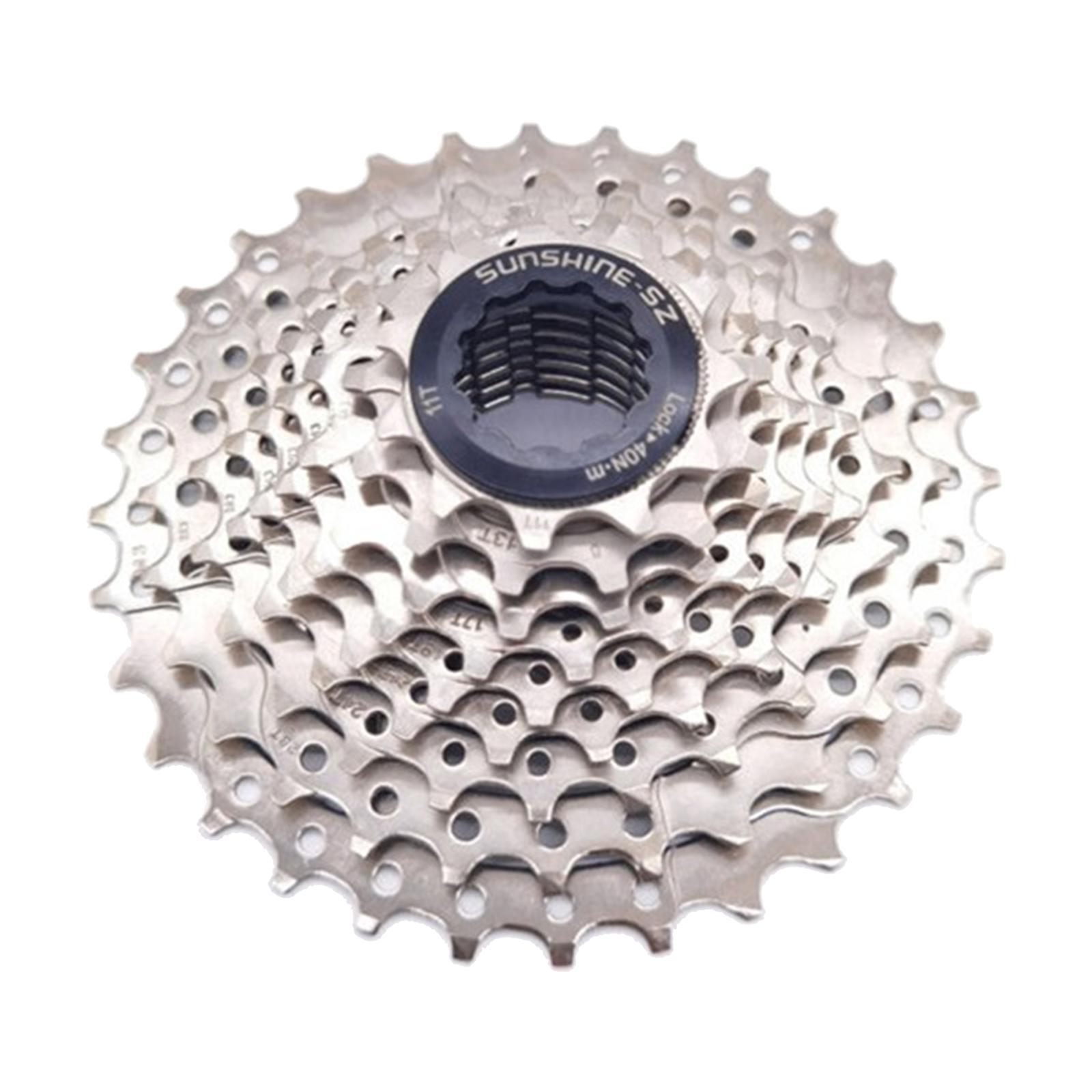 8-12s MTB Bike Cassette Flywheel Bicycle Freewheel 9S 11-32T Silver