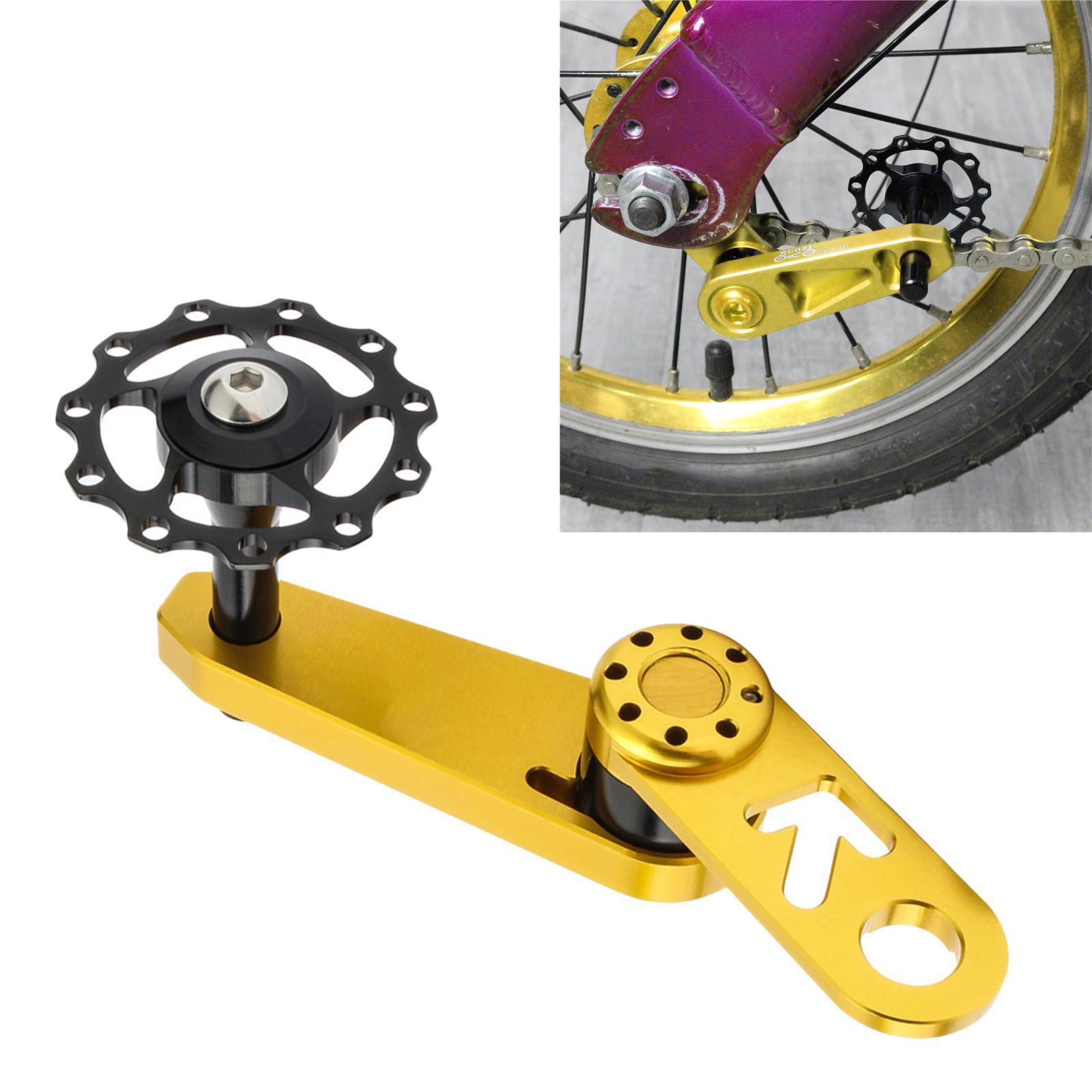 Single Speed Rear Derailleur Chain Tensioner Bike Replacement Golden