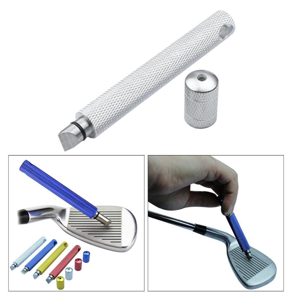 Golf Club Iron Wedge Grooving Groover Sharpener Sand Cleaning Tool Silver