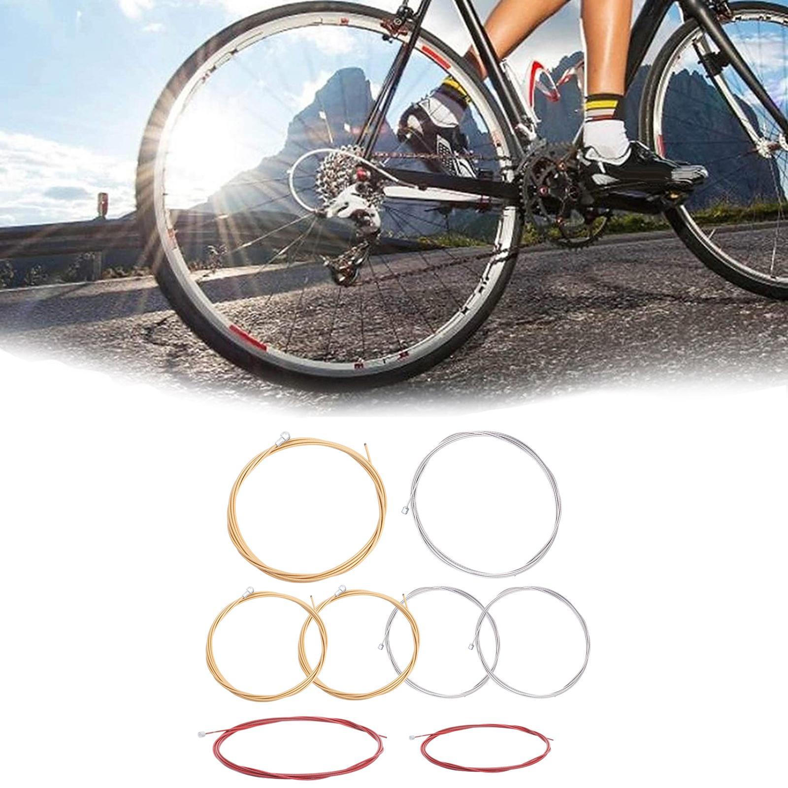 Bicycle Brake Cable Stainless Steel Mountain/Road Bike Cable Gear Silver