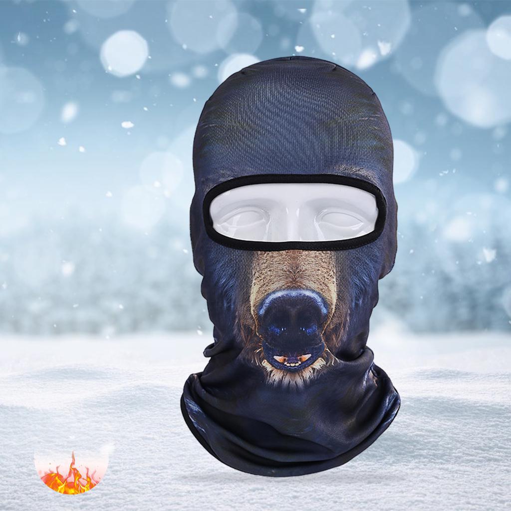 Balaclava Ski Mask Hood Animal Full Face Cover Polyester Winter dog 3