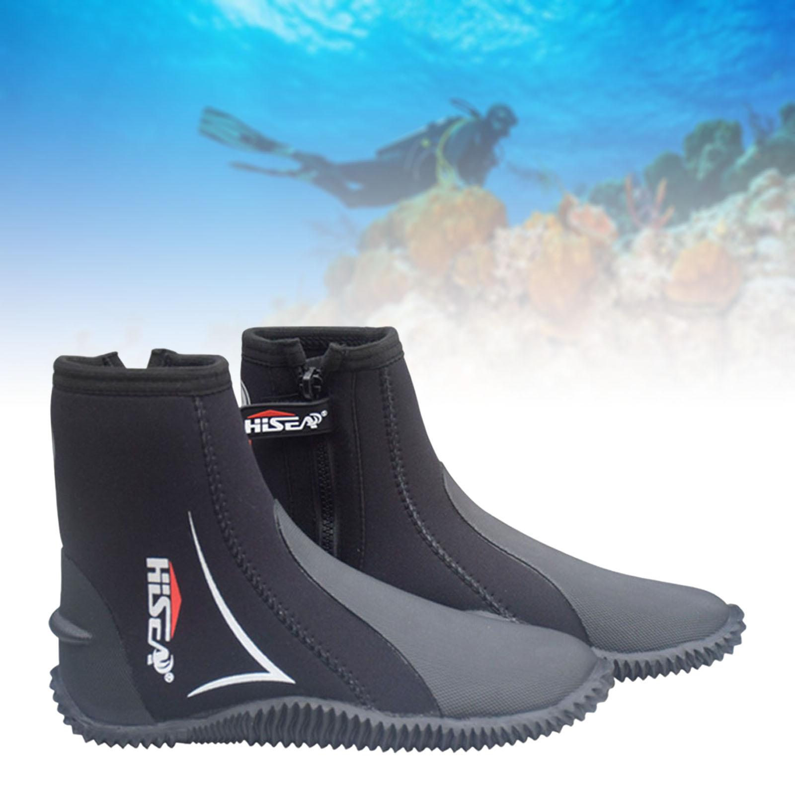 Scuba Diving Booties Neoprene Water Sports Wetsuit Boots Black 40 24.5-25
