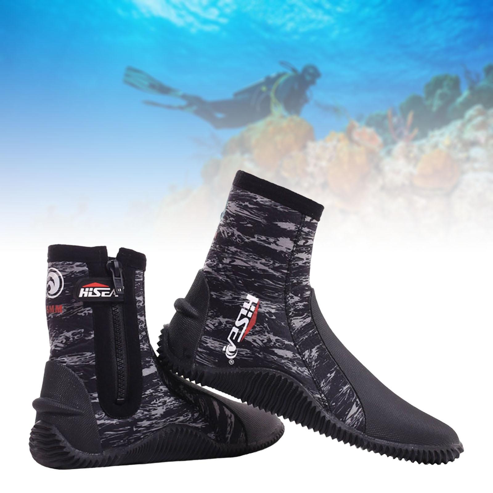 Scuba Diving Booties Neoprene Water Sports Wetsuit Boots Camo 43 25.5-26 
