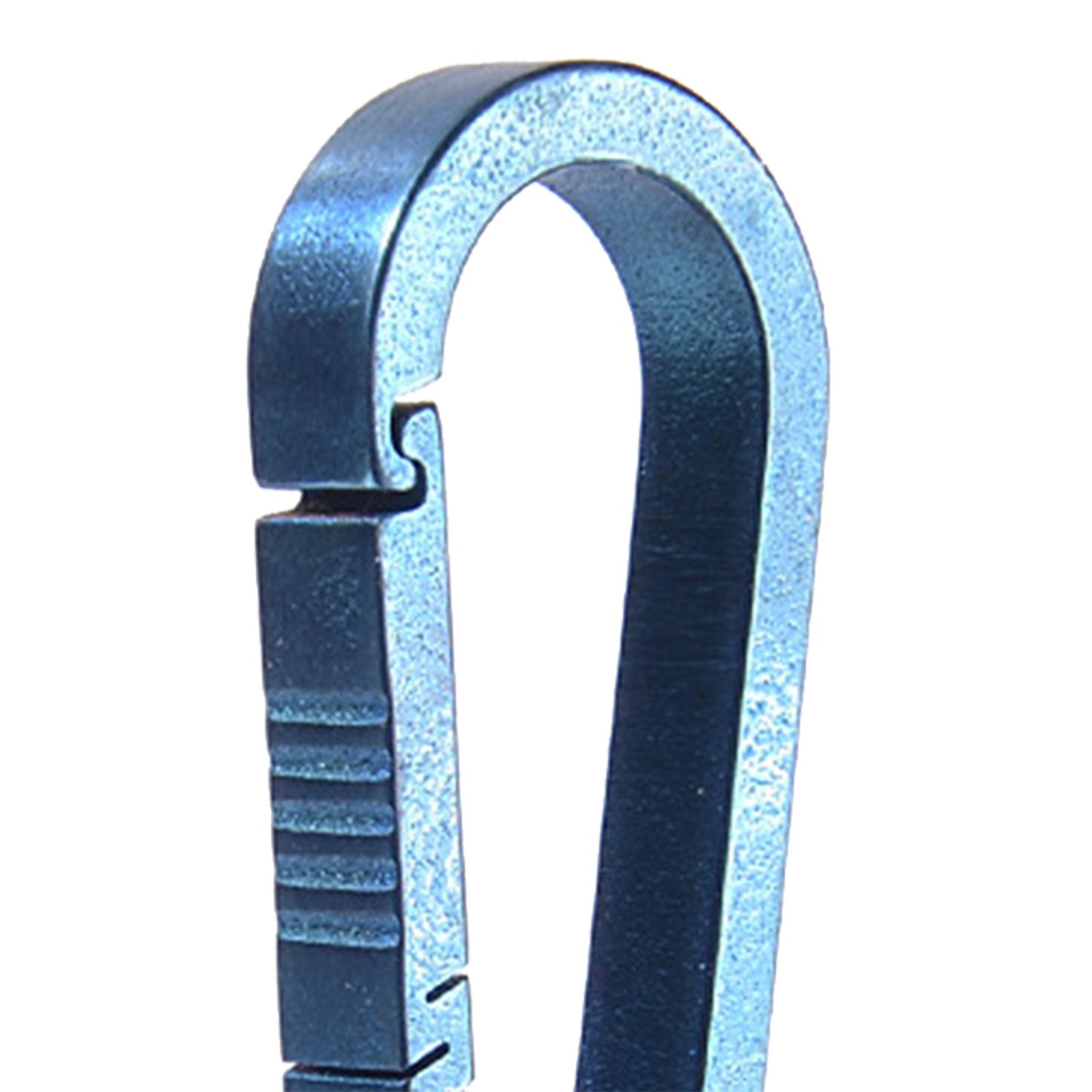 Key Chain Clip Titanium Pocket Tools Waist Hanging Keyring  Blue 