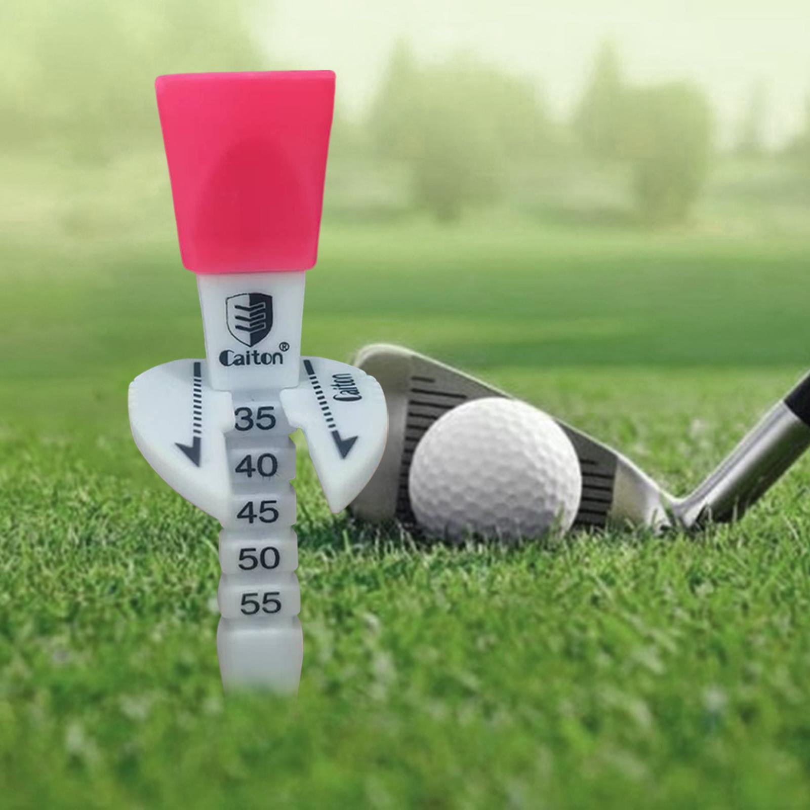 Golf Tee Ball Holder Adjustable Height for Golf Training Indoor Outdoor Pink