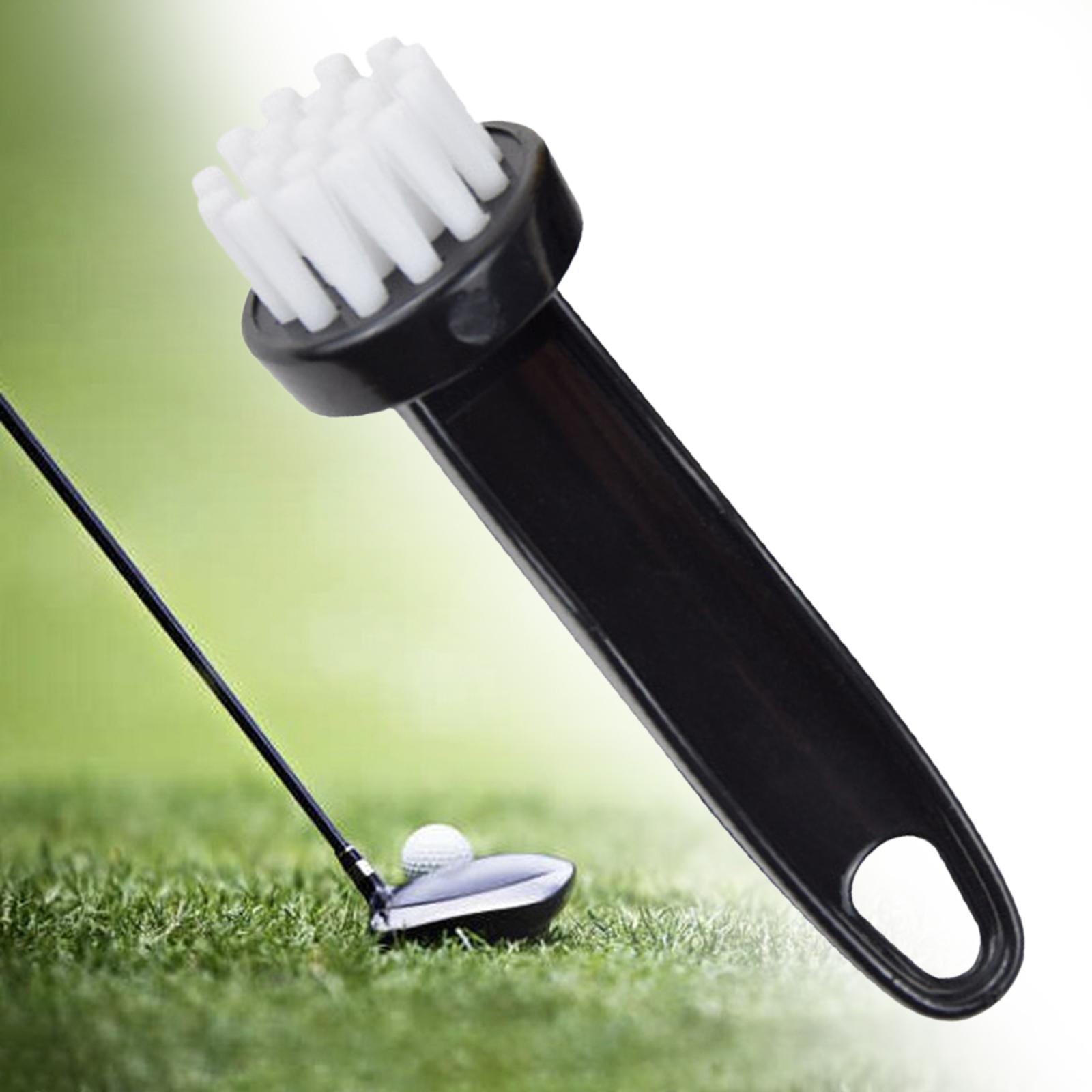 Golf Club Brush Cleaning Kit Golf Groove Durable Pocket for Golf Sports White