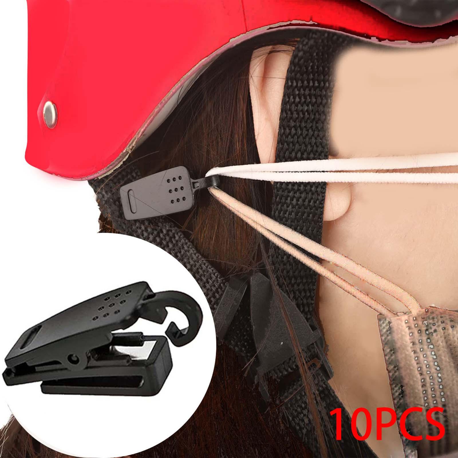 10Pcs Helmet Clip Holder Mask Hook for Sports Skateboard Cycling