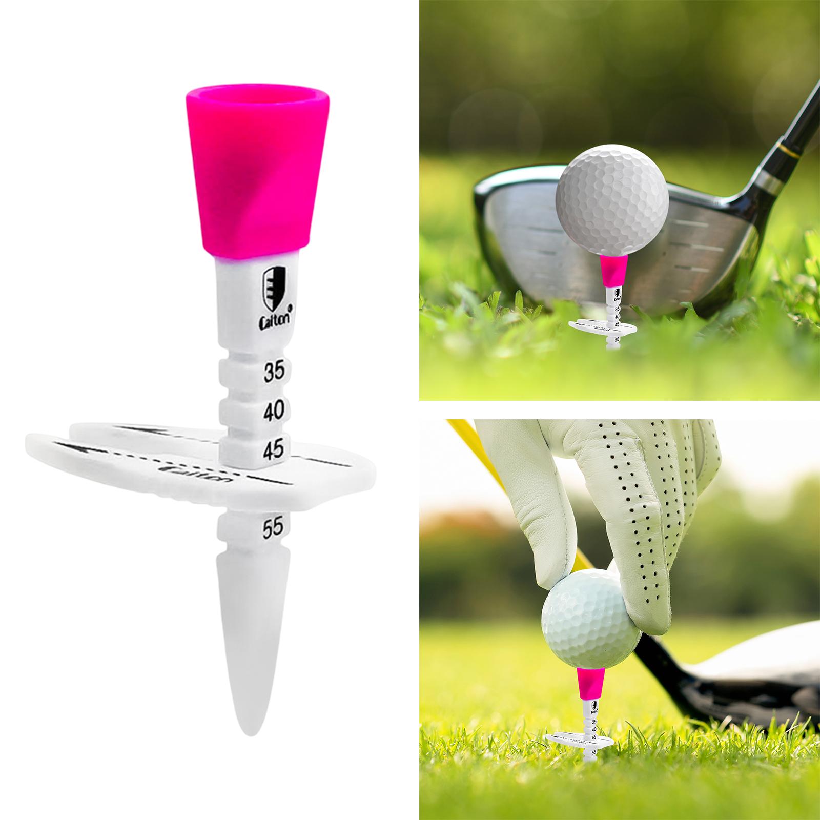 Adjustable Golf Tee Sports Accessories Parts High Stability Golf Ball Holder Light Red