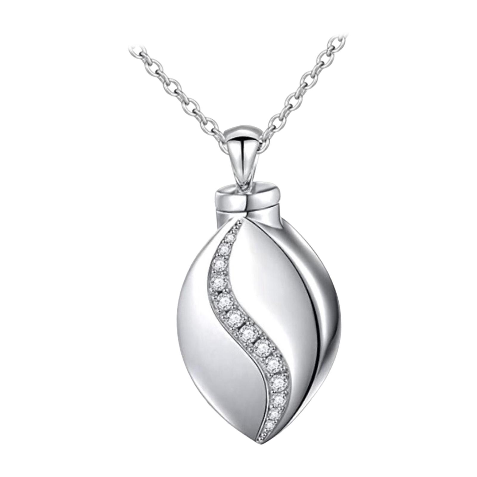 Urn Ash Chain Jewelry Detachable Stainless Steel for Pet Women Funeral