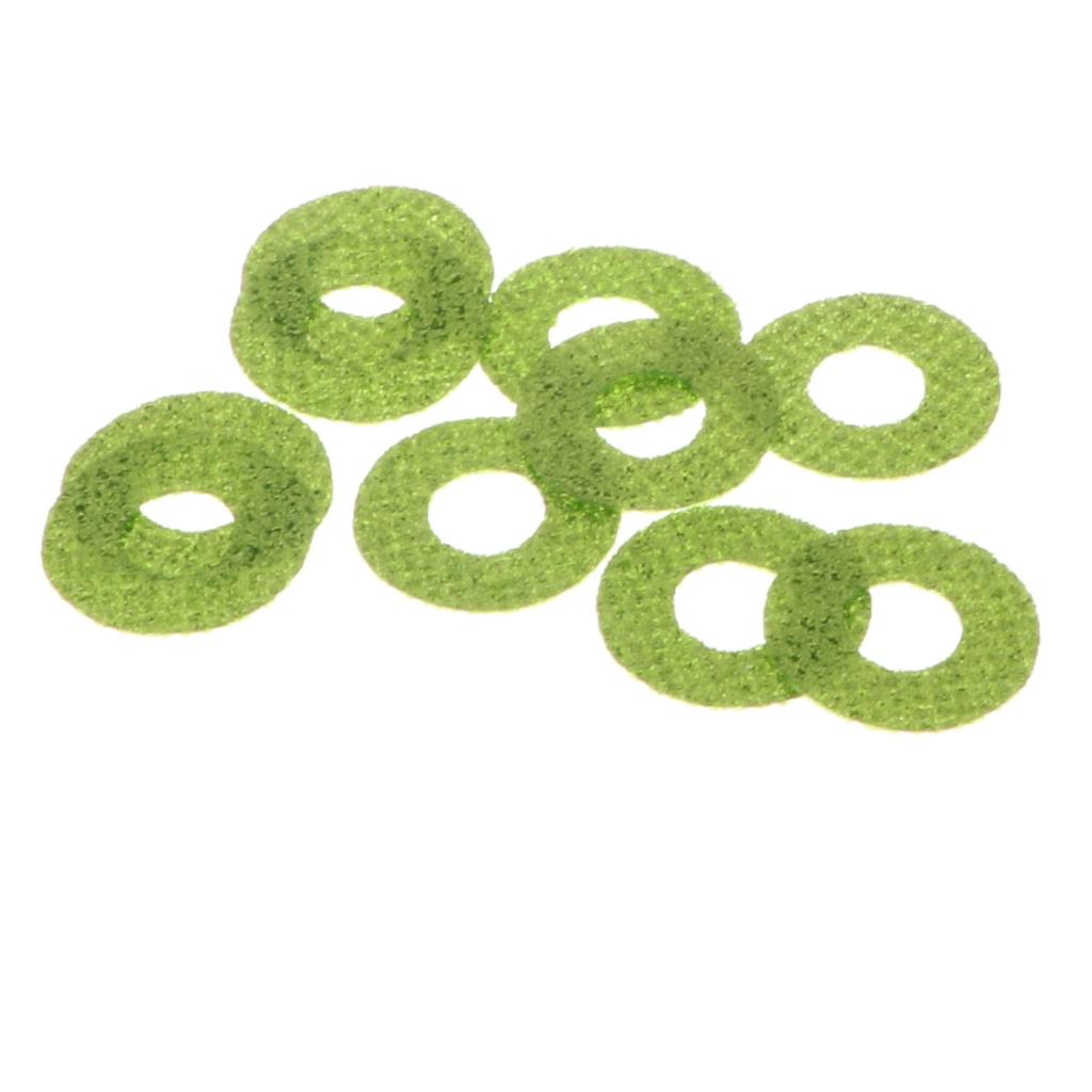 4x10pcs Plastic Safety Toy Eyes + Glitter Nonwovens + Washer 24mm Light Green