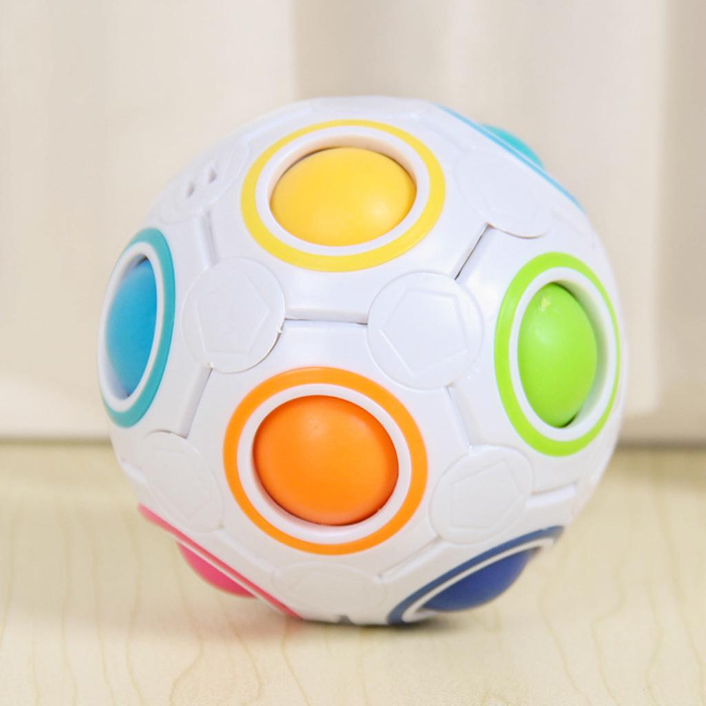 Puzzle Magic Rainbow Ball Decompression Football Cube Toy Gift Educational