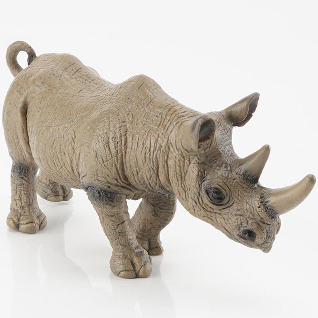 Stimulation Animal Figures Wild Animal Models Rhinoceros