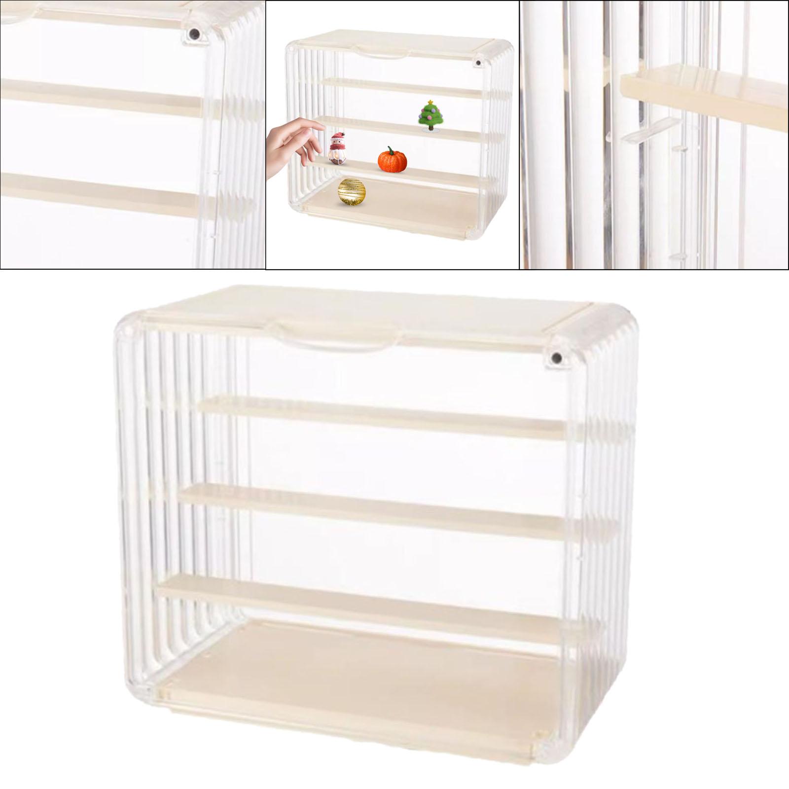 Trendy Toy Display Cabinet Cartoon Doll Organizer Holder for Countertop Home
