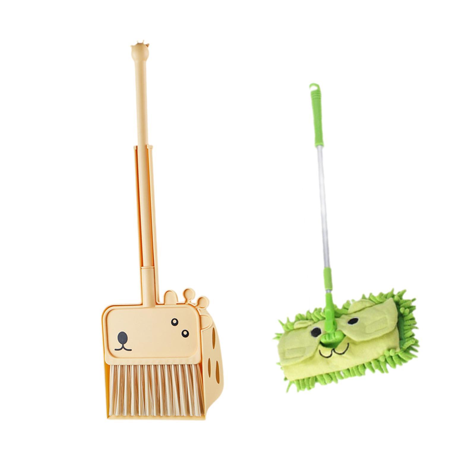 Mini Broom and Dustpan Set Green