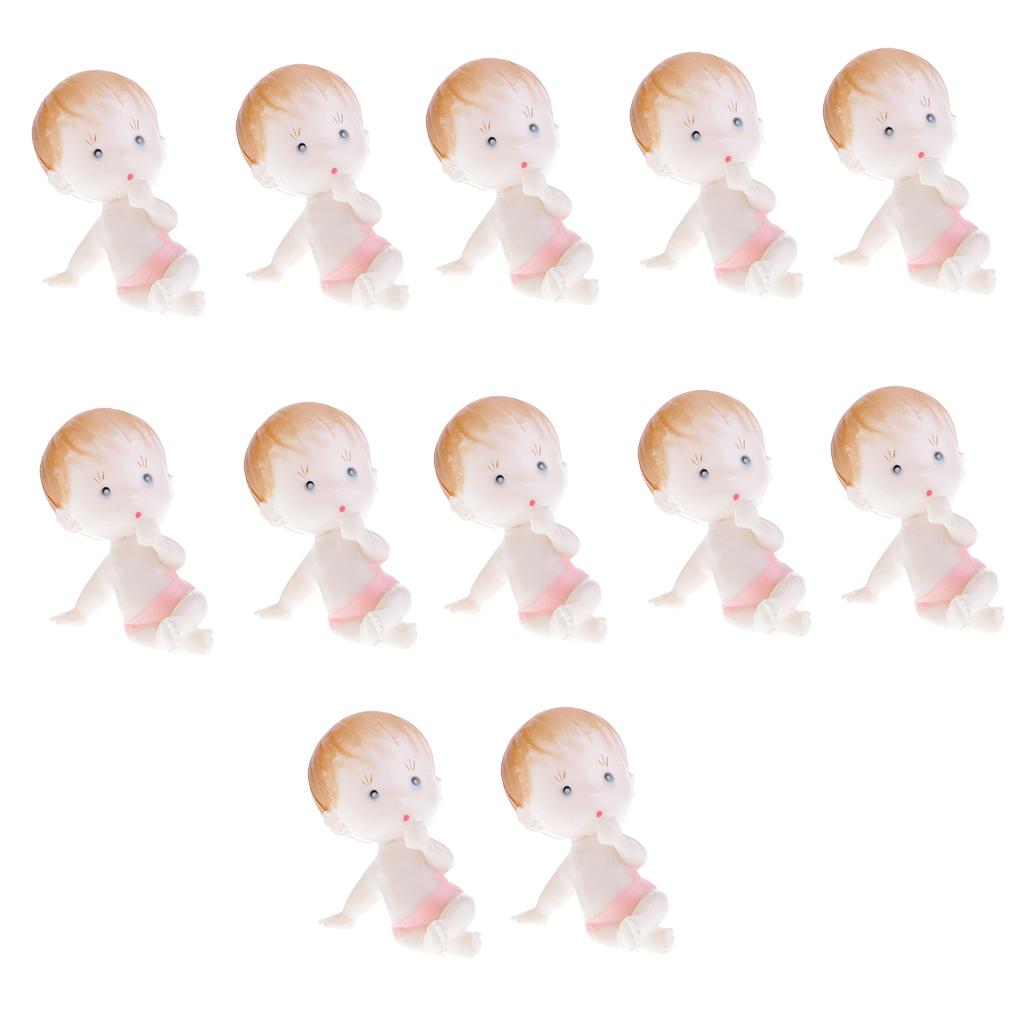 12 X Mini Bebe Figurine Poupee Pour Decoration Fete De Naissance Jouet Ebay